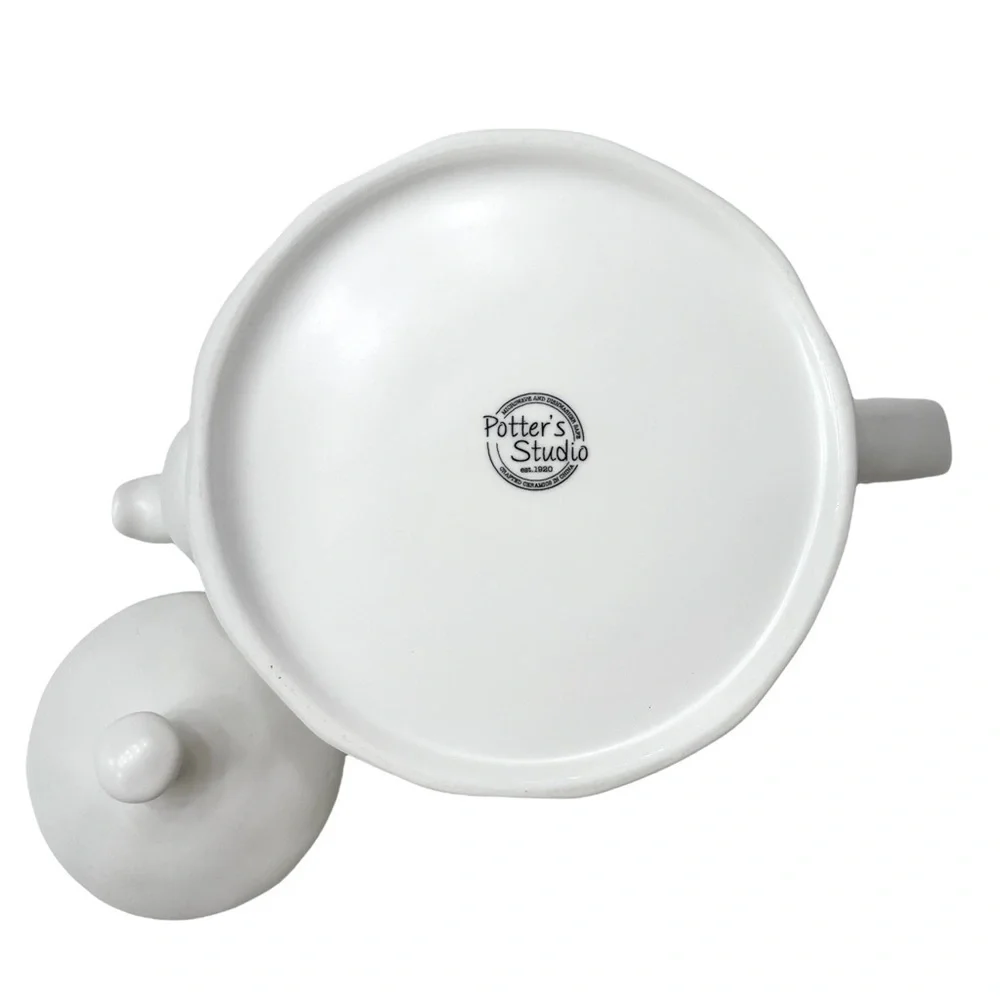 Potter’s House White Ceramic Tea Pot - Picture 4 of 5